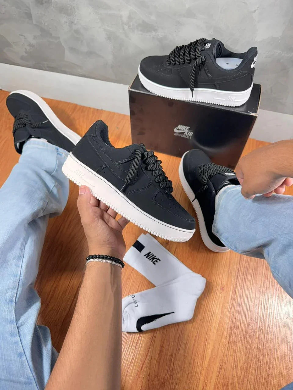 TÊNIS AIR FORCE LINHA LUXO nobuck