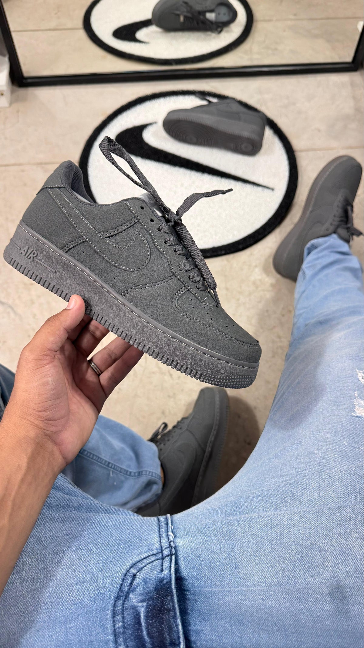 TÊNIS AIR FORCE LINHA LUXO - Grafite