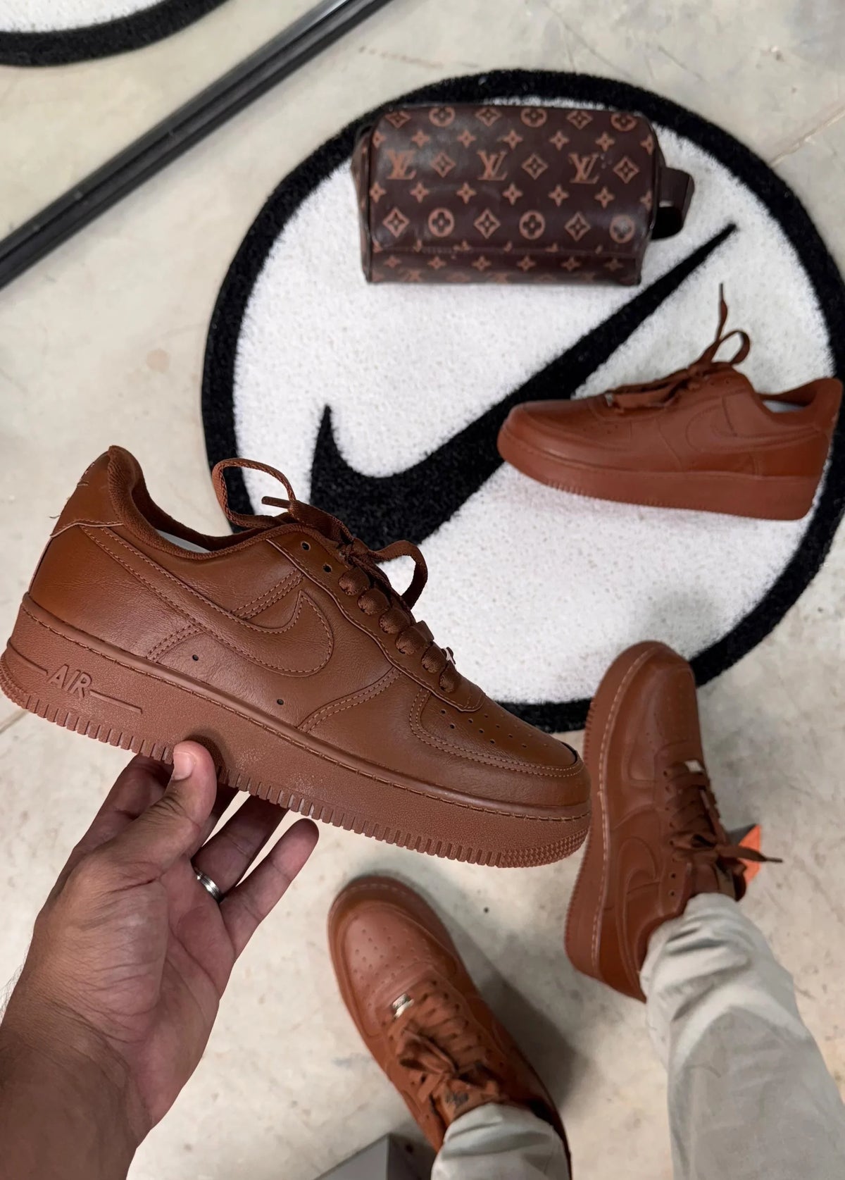 TÊNIS AIR FORCE LINHA LUXO CACAU